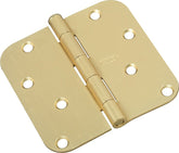 National Hardware N830-225 Door Hinge, 5/8 in Corner Radius, Steel, Satin Brass, Non-Rising